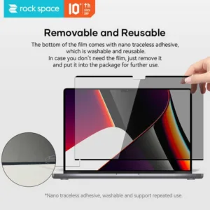محافظ صفحه نمایش حریم شخصی راک اسپیس مدل MAGNETIC مناسب برای مک بوک های 16.2 اینچی