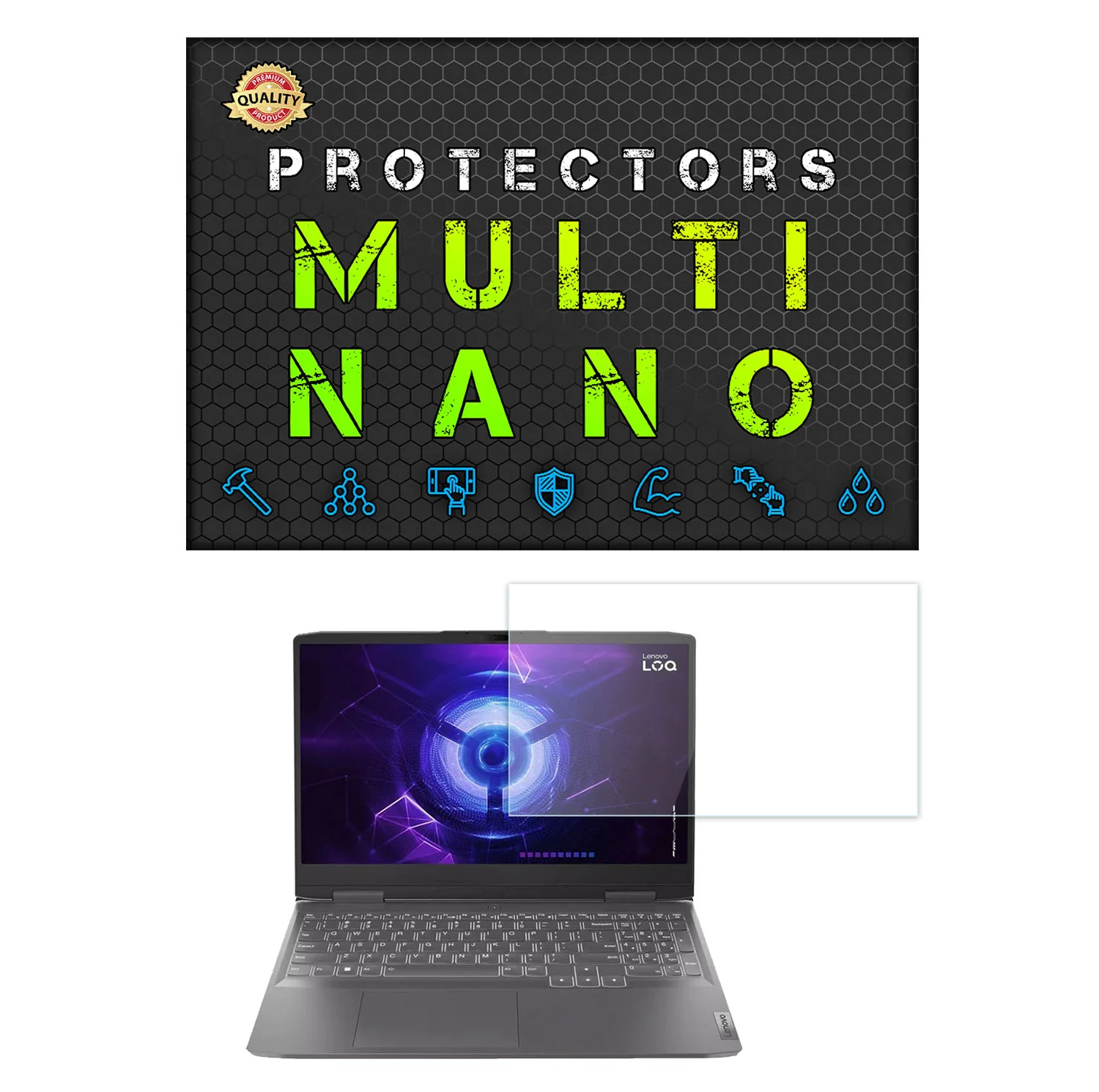محافظ صفحه نمایش مولتی نانو مدل X-S1N مناسب برای لپ تاپ لنوو LOQ 15IRH8 15.6'' 2023