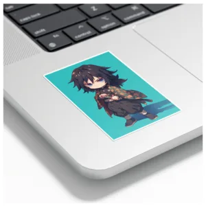 استیکر لپ تاپ و موبایل گوفی مدل انیمه شیطان کش طرح Demon Slayer Anime کد SLAYER02 مجموعه 8 عددی