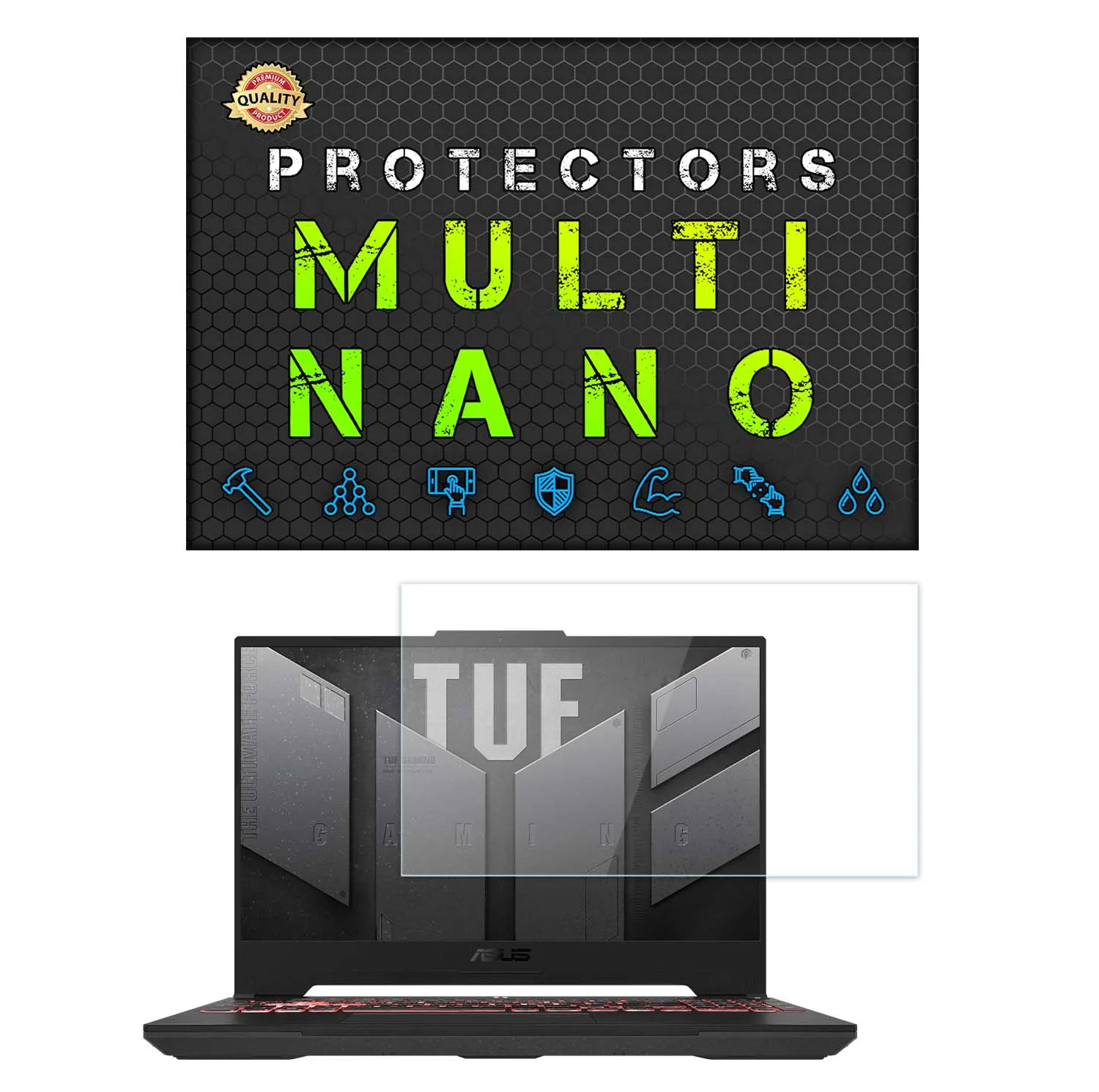 محافظ صفحه نمایش شفاف مولتی نانو مدل X-S1N مناسب برای لپ تاپ ایسوس TUF Gaming F15 FA507V 15.6 inch 2023