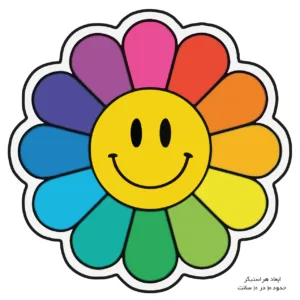 استیکر لپتاپ مدل گل کد 223