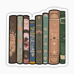 استیکر لپ تاپ و موبایل بووم طرح کتاب کد 1013