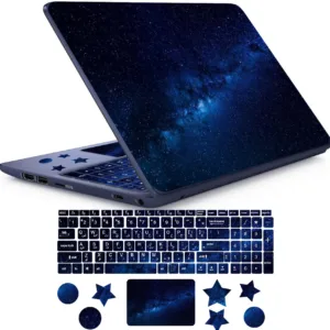 استیکر لپ تاپ راتیانا مدل space 14 مناسب برای لپ تاپ 15 تا 17 اینچ به همراه برچسب حروف فارسی کیبورد