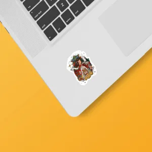 استیکر لپ تاپ توییجین و موییجین طرح Anime کد 01 مناسب برای لپ تاپ 15.6 اینچ به همراه برچسب حروف فارسی کیبورد