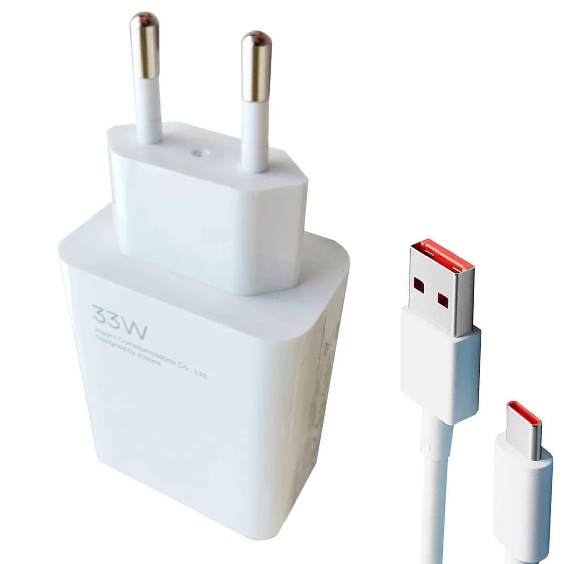 شارژر دیواری  مدل 33وات توربو به همراه تبدیل USB-C