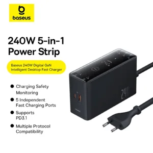 شارژر رومیزی 240 وات بیسوس مدل B-P101 240W