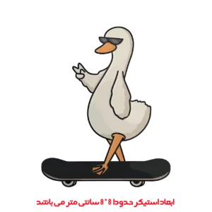 برچسب لپ تاپ پویا مارکت طرح اسکیت برد کد 2993