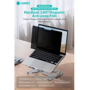 محافظ صفحه نمایش حریم شخصی کوتتسی مدل آهن ربایی MB-032 مناسب برای مک بوک اپل MacBook Pro 14 inch A2442/A2779/A2918/A2992/A3112/A3185/A3401/A3426