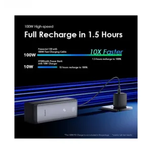 پاوربانک اورایمو مدل power jet 130W ظرفیت 27600 میلی آمپر ساعت