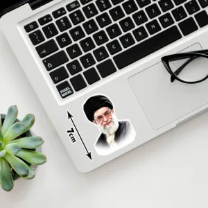استیکر لپ تاپ پیکسل میکسل مدل آیت الله خامنه ای