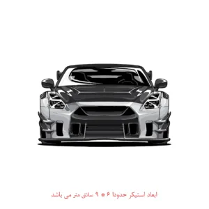 برچسب لپ تاپ طرح نیسان جی تی آر کد 1842