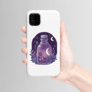 استیکر لپ تاپ و موبایل بووم طرح شب مهتابی کد M10
