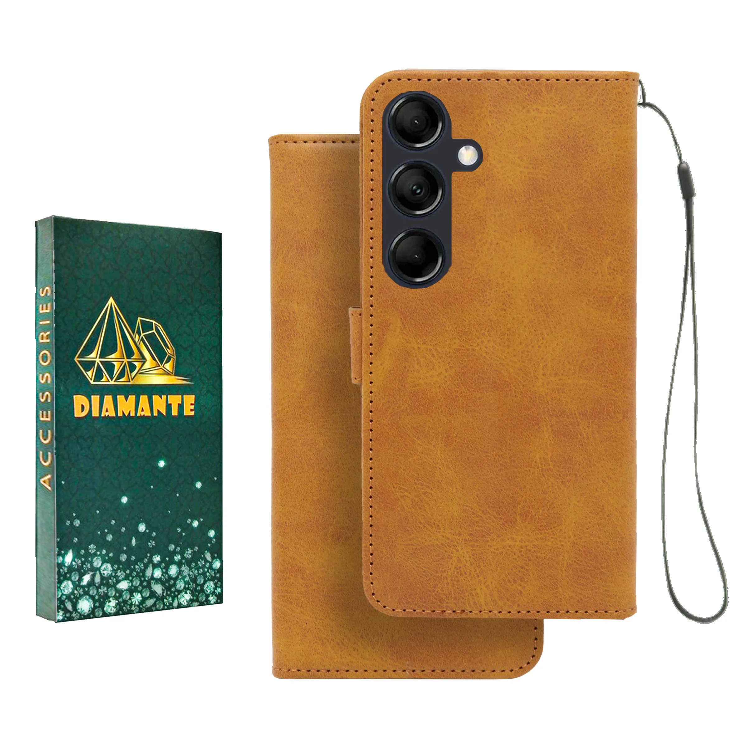 کیف کلاسوری دیامانته مدل Mortand Gn مناسب برای گوشی موبایل سامسونگ Galaxy A26 به همراه بندآویز