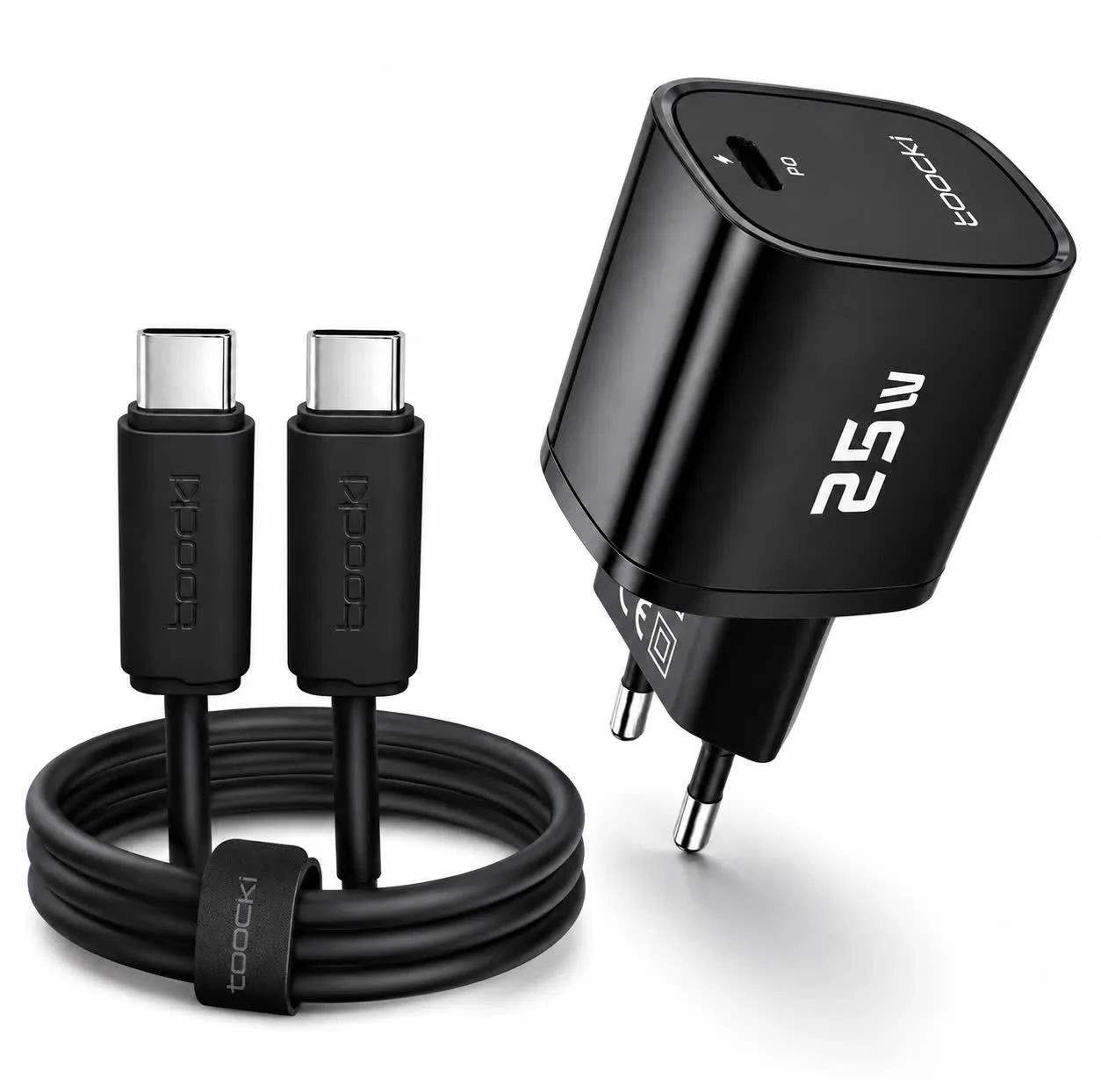 شارژر دیواری ۲۵ وات توکی مدل A12 به همراه کابل USB-C