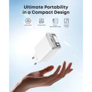 شارژر دیواری 35 وات انکر مدل A2658 به همراه کابل USB-C