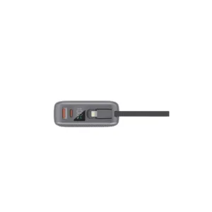 پاوربانک 22.5 وات انرجایزر مدل UE20086PQ ظرفیت 20000 میلیآمپرساعت به همراه کابل متصل لایتنینگ