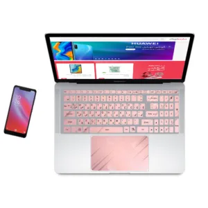 استیکر لپ تاپ کد pnk-01 به همراه برچسب حروف فارسی کیبورد