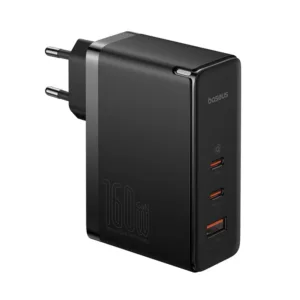 شارژر دیواری 160 وات بیسوس مدل CCGAN160CE به همراه کابل تبدیل USB-C