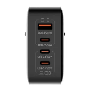 شارژر دیواری 100 وات الدینیو مدل Q408 به همراه کابل USB-C