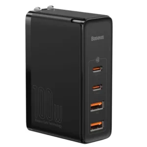 شارژر دیواری باسئوس مدل GaN2 Pro 100W به همراه کابل تبدیل USB-C