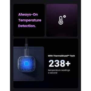 شارژر دیواری 30 وات یوگرین مدل CD305-25114 به همراه کابل تبدیل USB-C