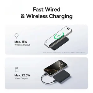 پاوربانک 22 وات بیسوس مدل EnerFill FM11 ظرفیت 10000 میلیآمپرساعت