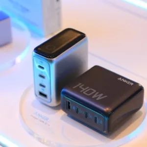 شارژر دیواری 140 وات 4 پورت انکر مدل B2697 به همراه کابل USB-C به طول 1.5 متر