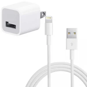 شارژر دیواری مدل iphone x به همراه کابل تبدیل لایتنینگ