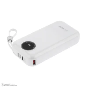 پاوربانک 22.5 وات امگا مدل PB2005 ظرفیت 20000 میلیآمپرساعت به همراه کابل USB-C به USB-C/لایتنینگ