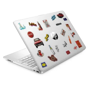 استیکر لپ تاپ و موبایل طرح نوستالژی کد 5040616 مجموعه 24 عددی