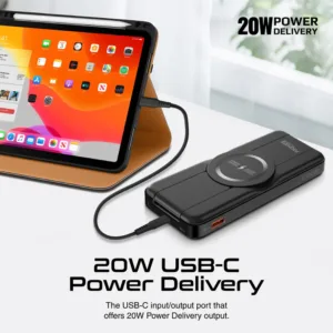 پاوربانک پرومیت مدل POWERPACK-FOLD به ظرفیت 10000 میلی آمپرساعت