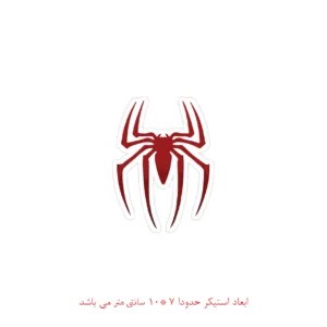برچسب لپ تاپ طرح عنکبوت کد 105