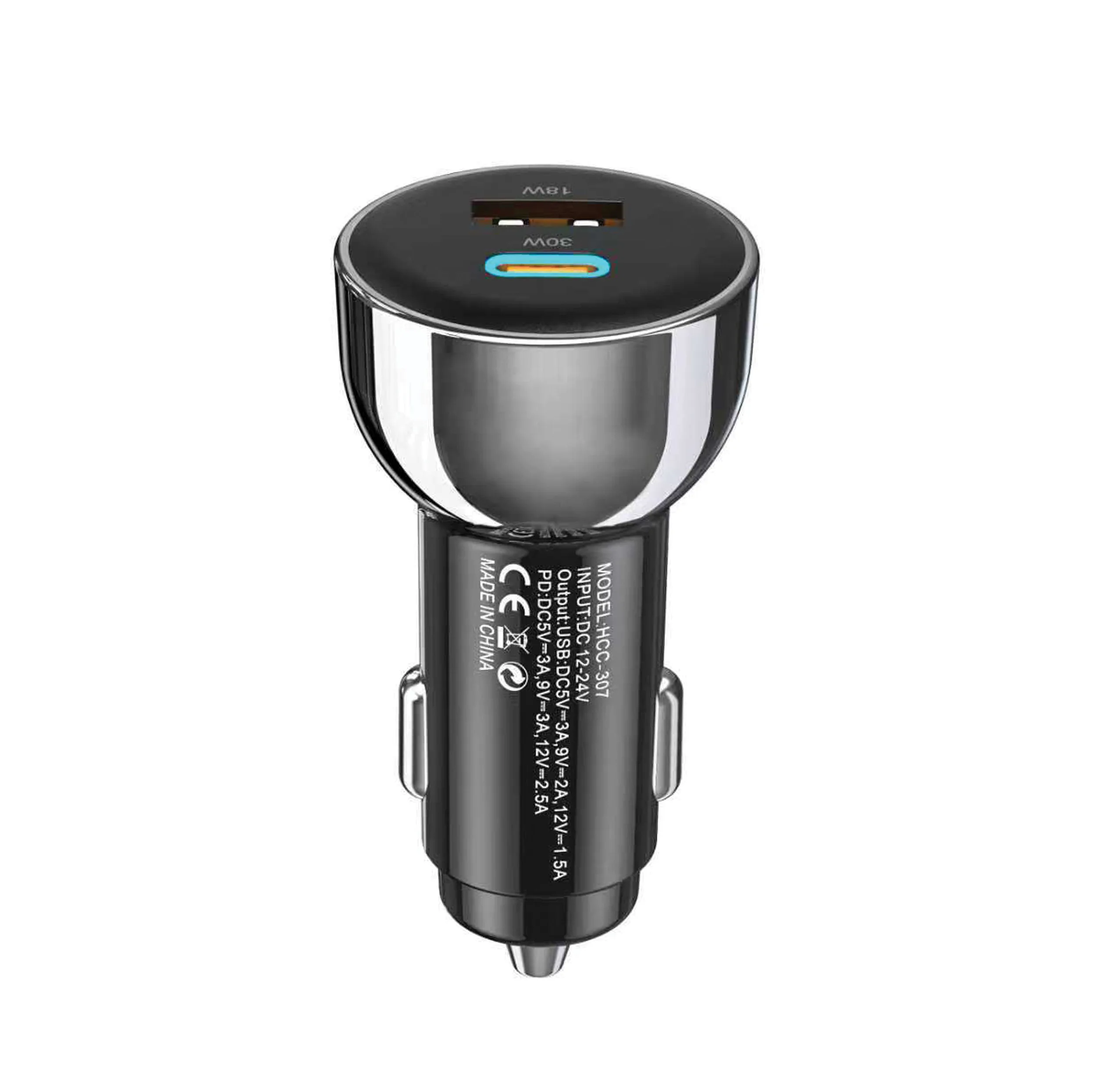 شارژر فندکی 30 وات هیسکا مدل HCC-307