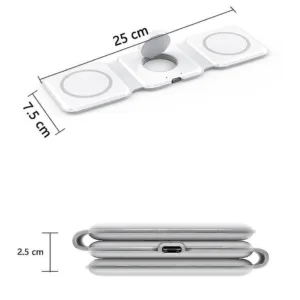 شارژر بی سیم مدل 3in1 magnetic wireless charger