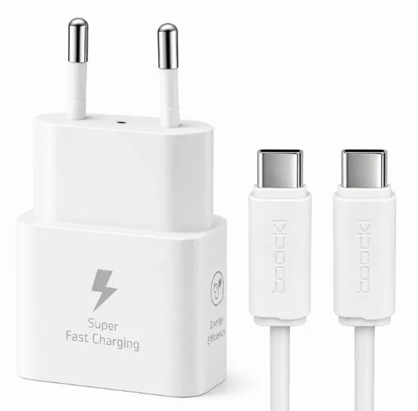 شارژر دیواری 25 وات توکی مدل A34 به همراه کابل USB-C