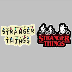 استیکر لپ تاپ کارنیکا طرح چیزهای عجیب مدل stranger thing-2222274 مجموعه 2 عددی