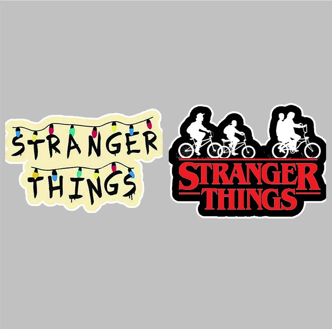 استیکر لپ تاپ کارنیکا طرح چیزهای عجیب مدل stranger thing-2222274 مجموعه 2 عددی