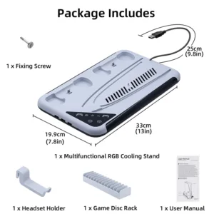 پایه حنککننده استیشن 5 پرو دابی مدل 3557D PRO